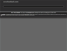 Tablet Screenshot of evrofootball.com